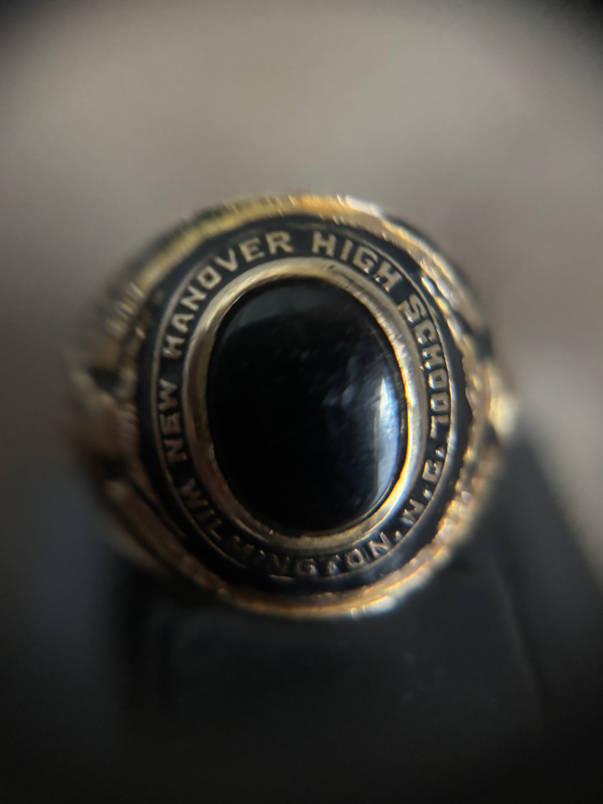 Vintage Gold 10K 1943 Onyx Signet Rings