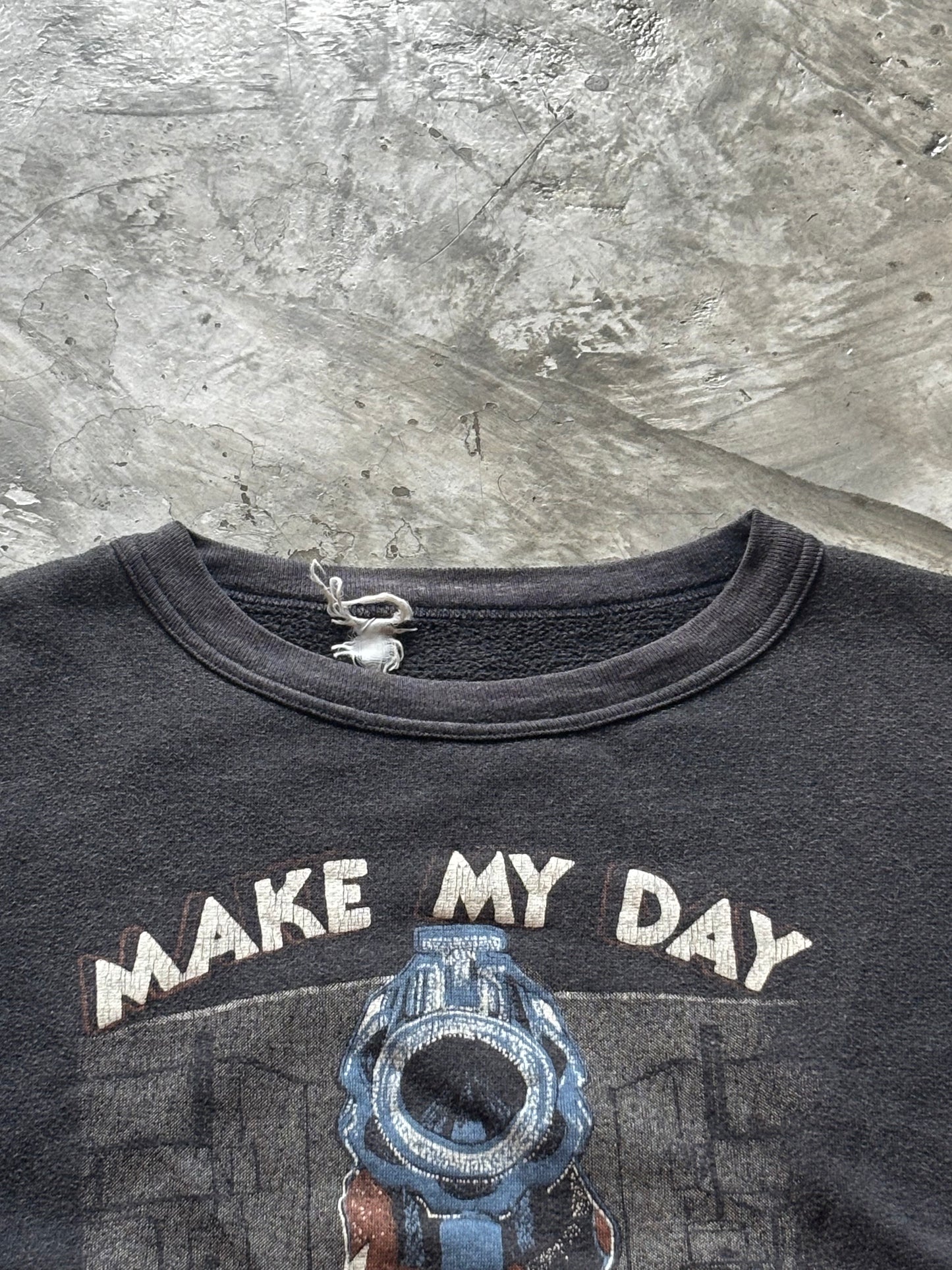 Vintage 80’s Make My Day Faded Sweatshirt