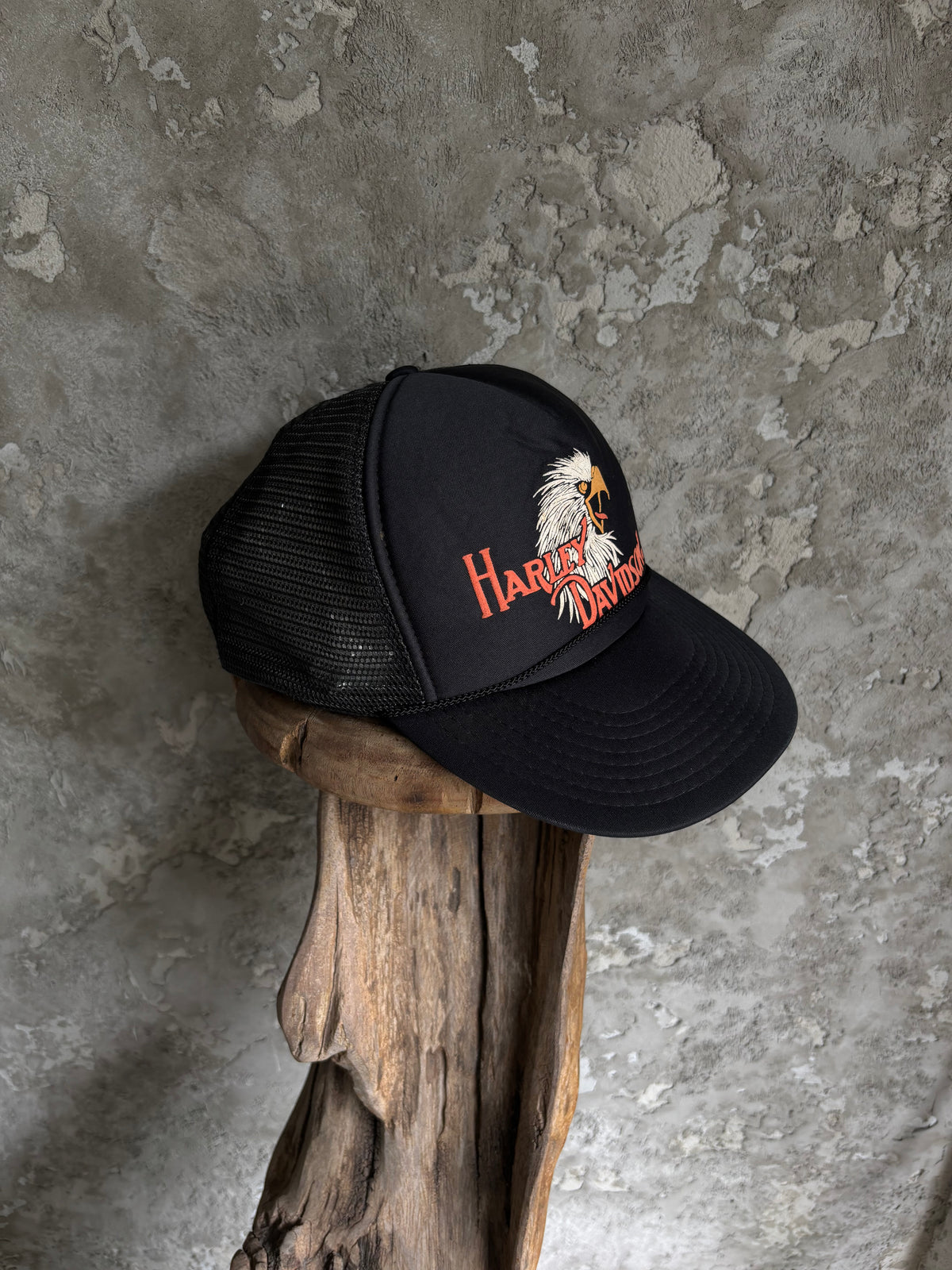 Vintage 1980’s Harley Davidson Eagle Trucker Hat