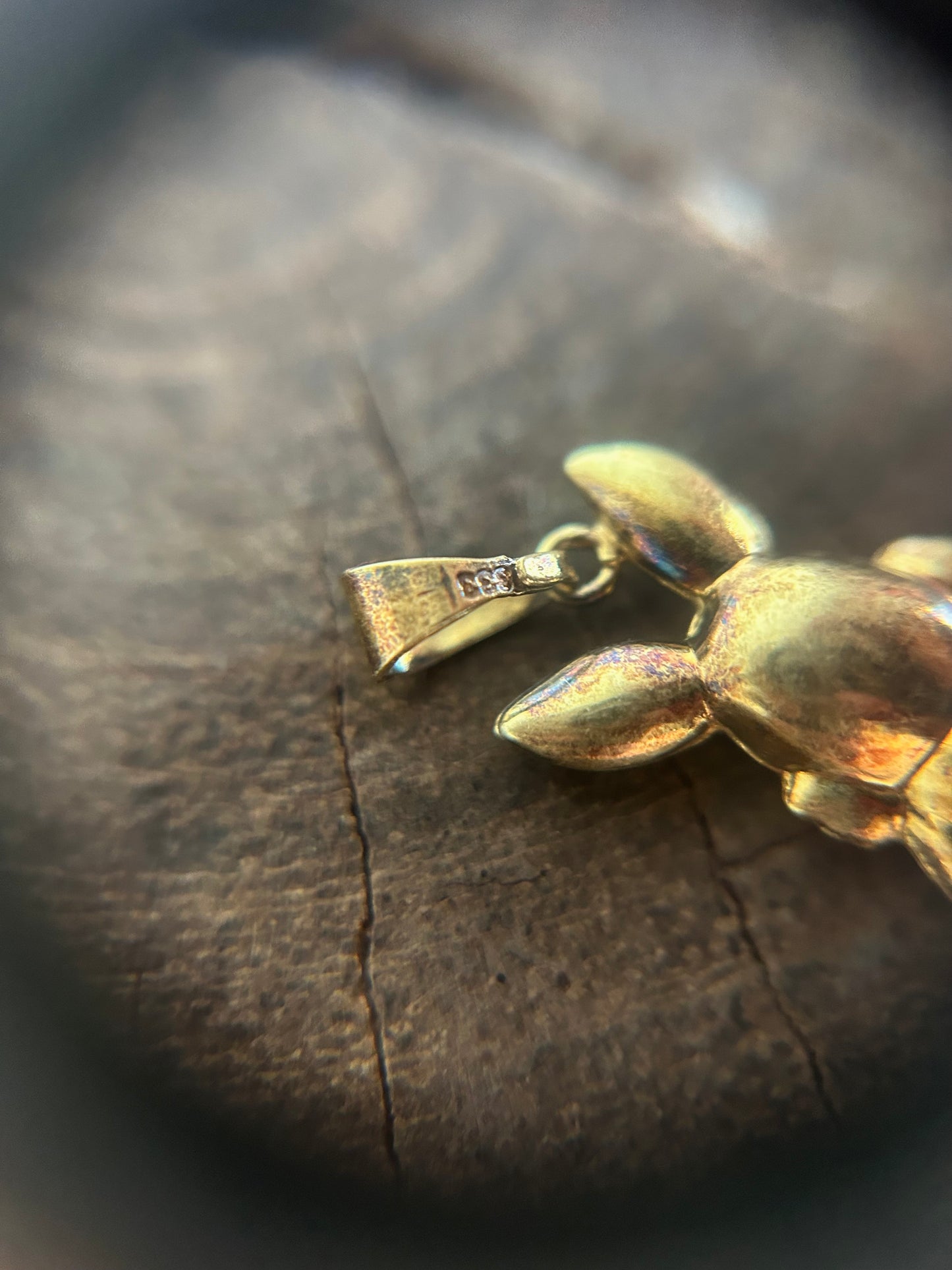 Vintage Gold 8K Rabbit Charm