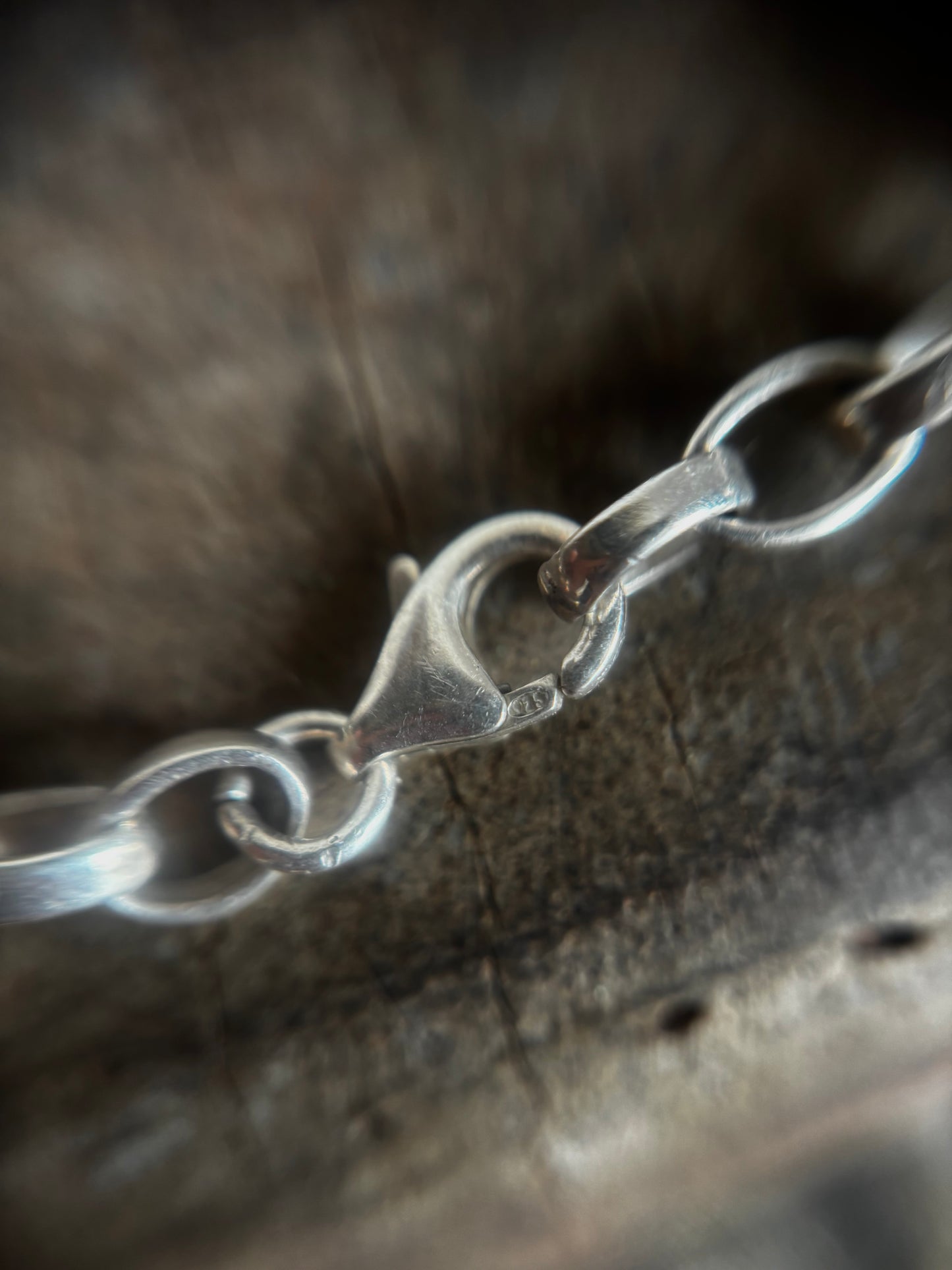 Vintage 925 Silver Classic Chain Link Bracelet