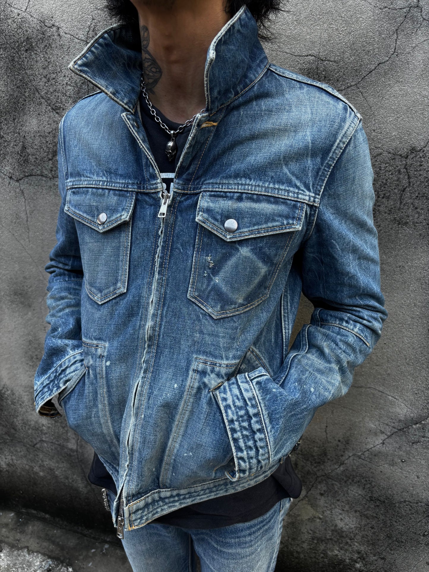 Number (N)ine archived zippo Denim Jacket