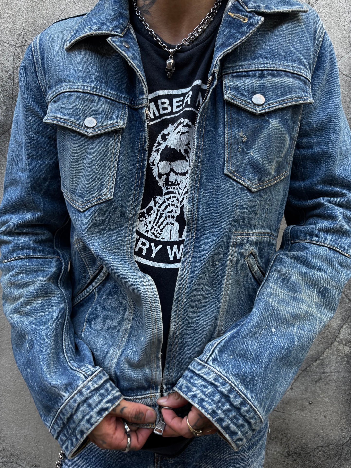 Number (N)ine archived zippo Denim Jacket