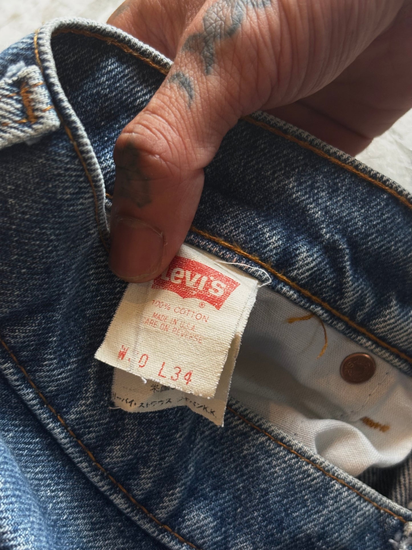 Vintage Levis517 USA 90’s Faded jeans