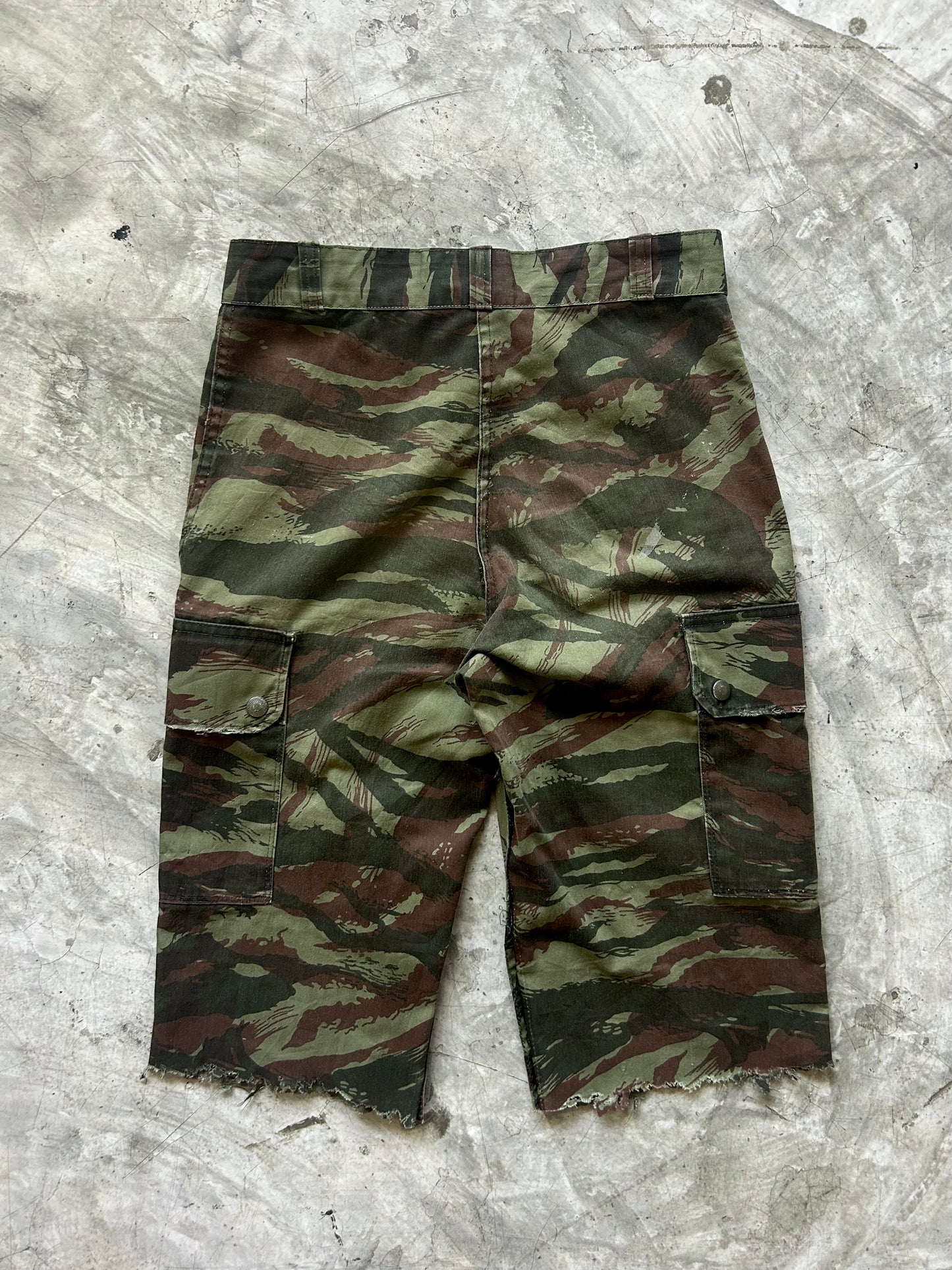 Vintage 60’s French Lizard  camo Shorts