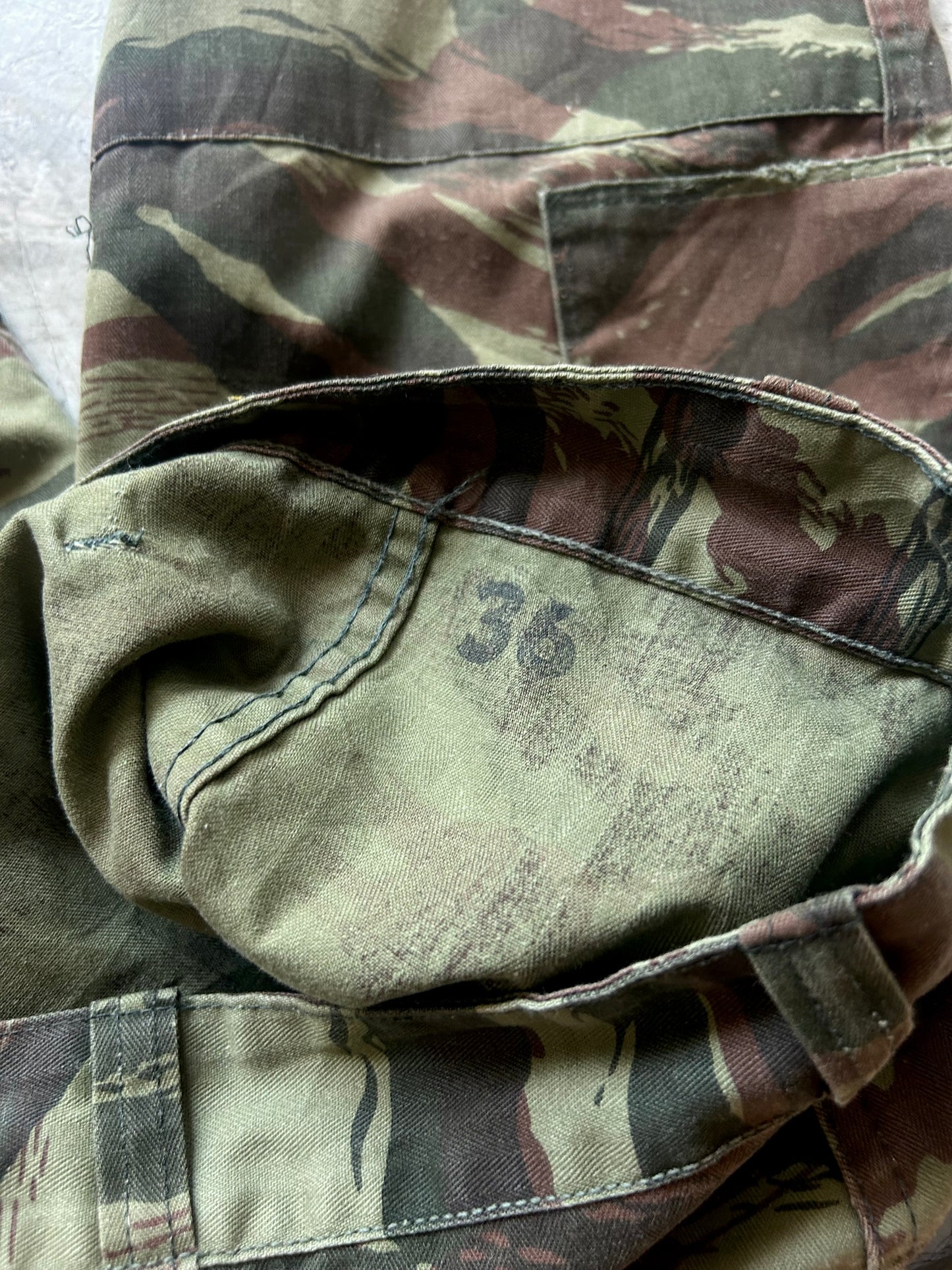 Vintage 60’s French Lizard  camo Shorts