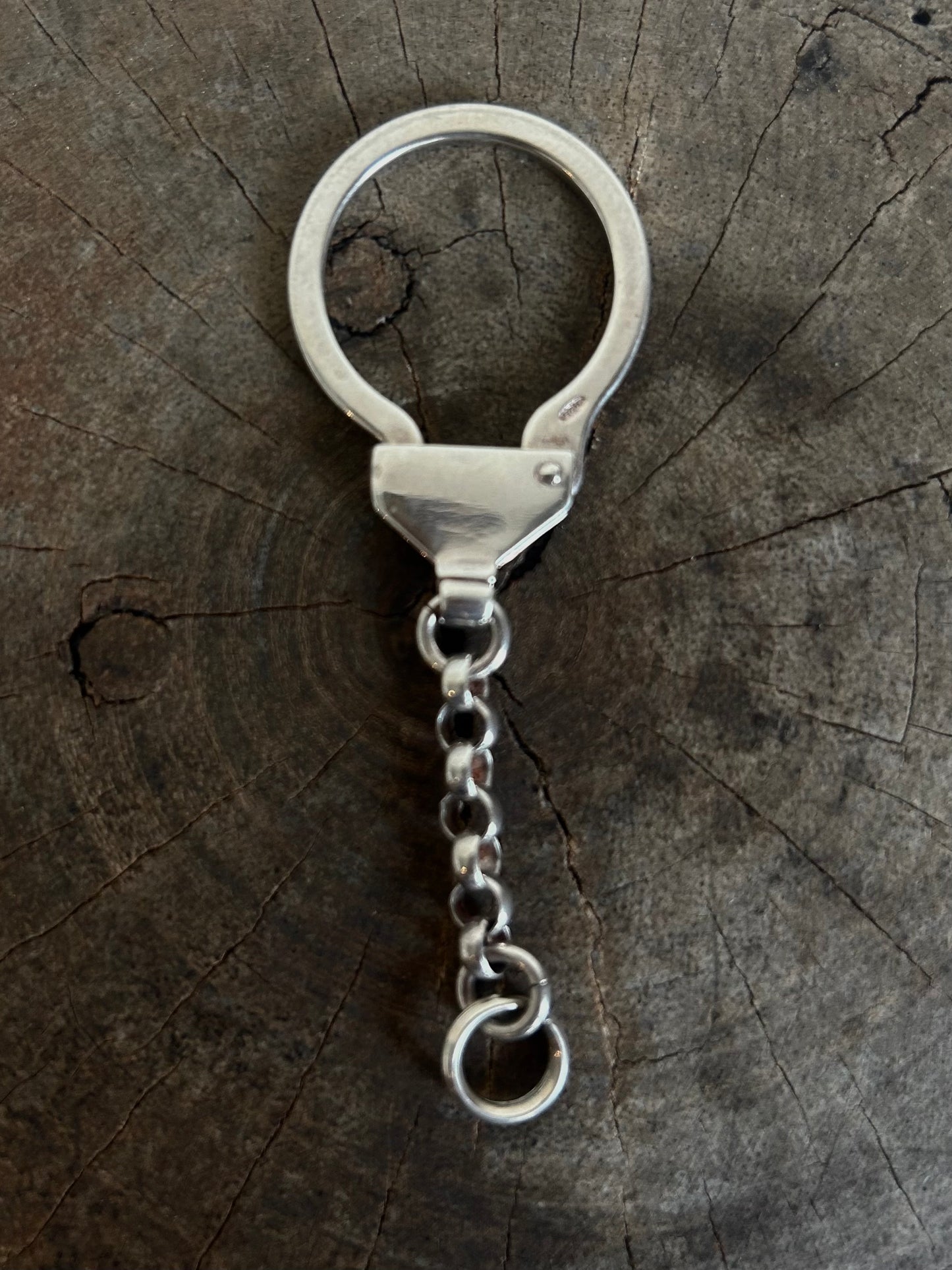 Vintage silver 925 Handcuff Chain Keyring