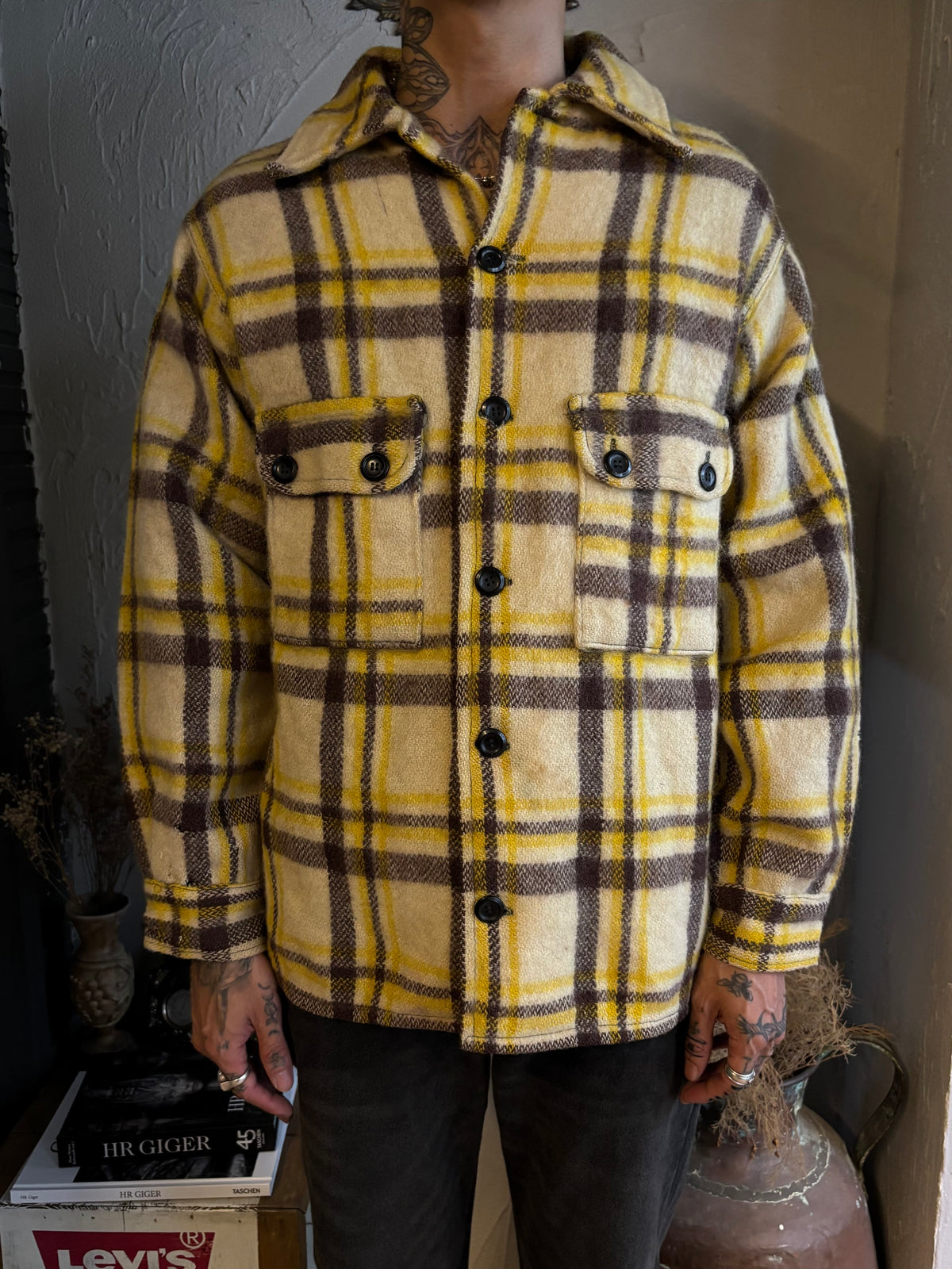 Vintage 1970’s GLEN ROCK Flannel Wool Shirt