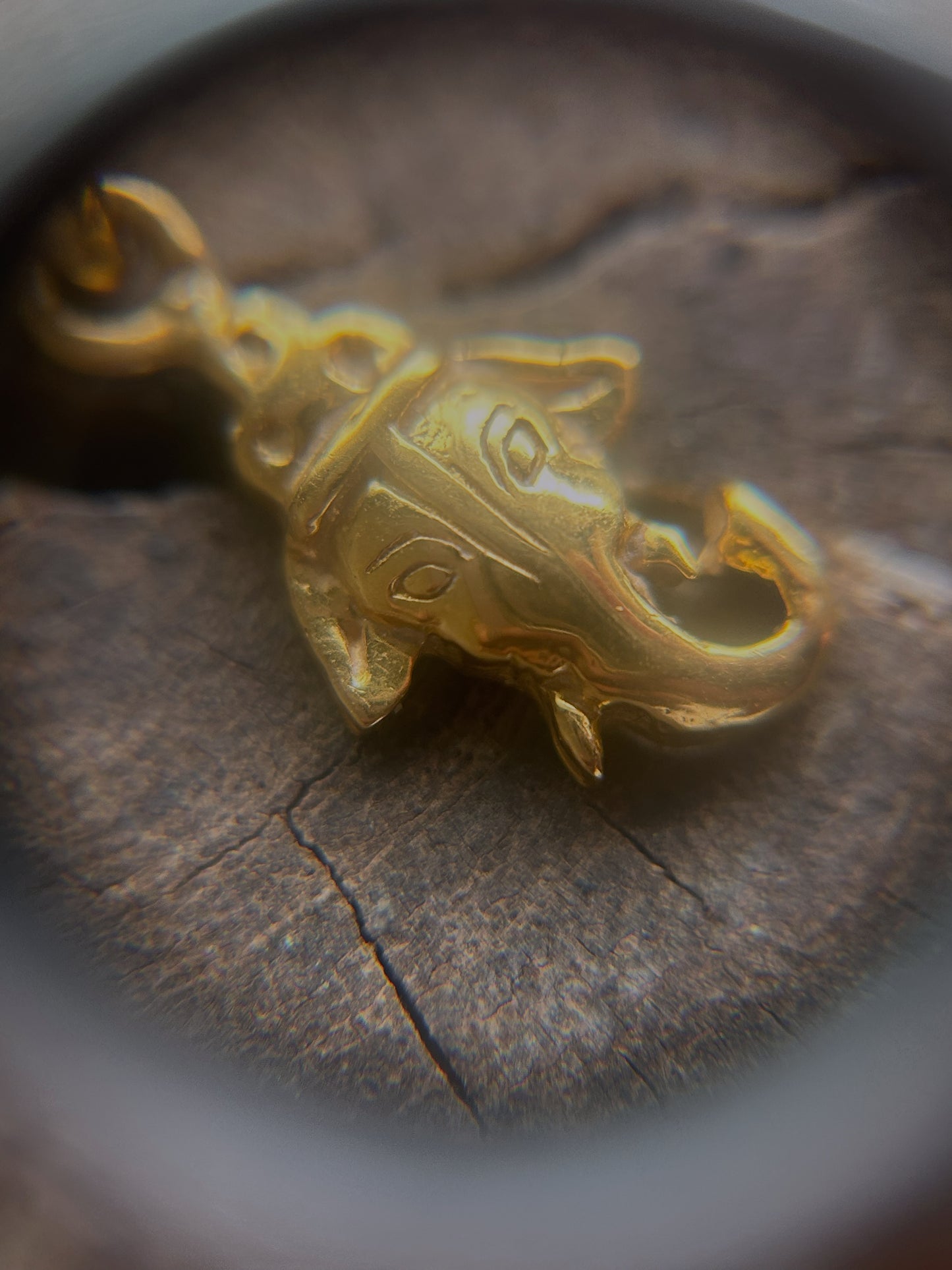 Vintage Gold 22K Ganesha Charm